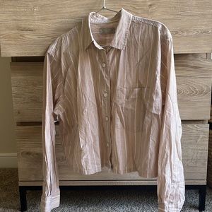 Everlane Cropped Boxy Shirt Size M